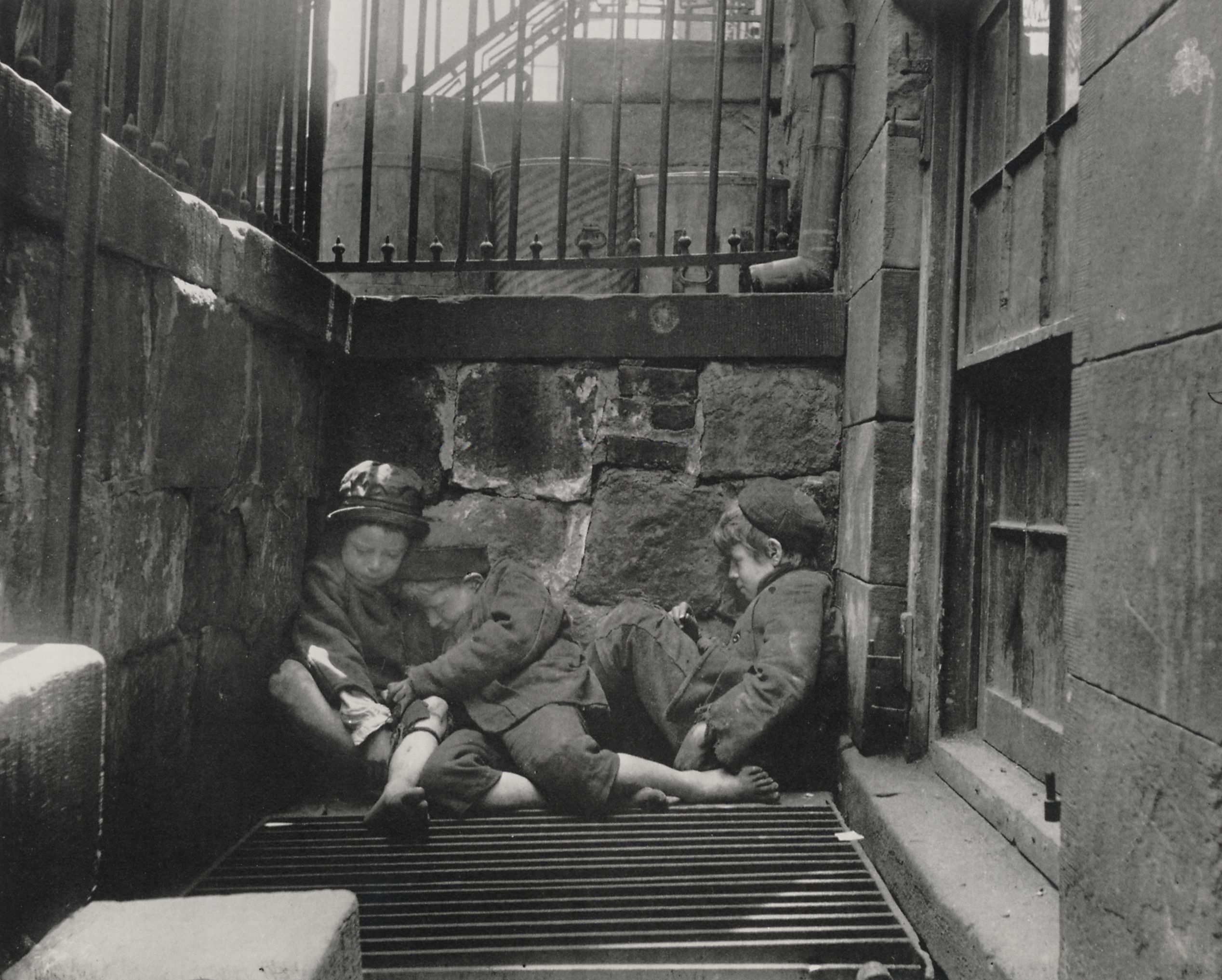 Jacob Riis documenting overcrowded tenement housing conditions in New York City