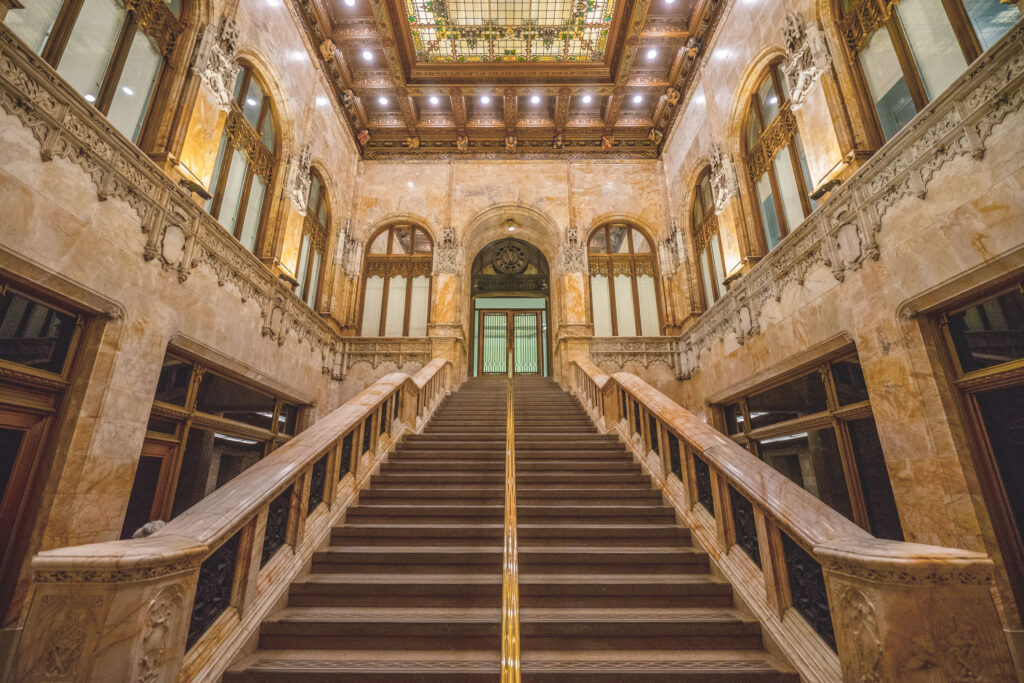 Guided tour inside the historic Woolworth Building lobby in Lower Manhattan