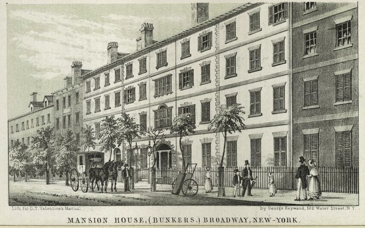 Historic building associated with New York City's first presidential residence on Broadway