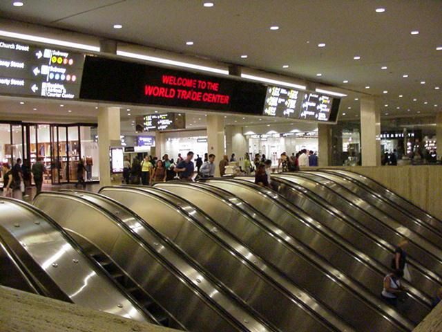 Interior of the Oculus transportation hub at the World Trade Center in New York City