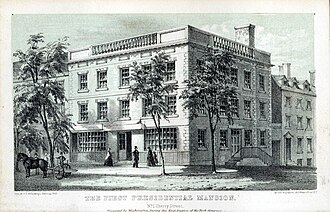 Historic presidential residence in Lower Manhattan associated with early American government